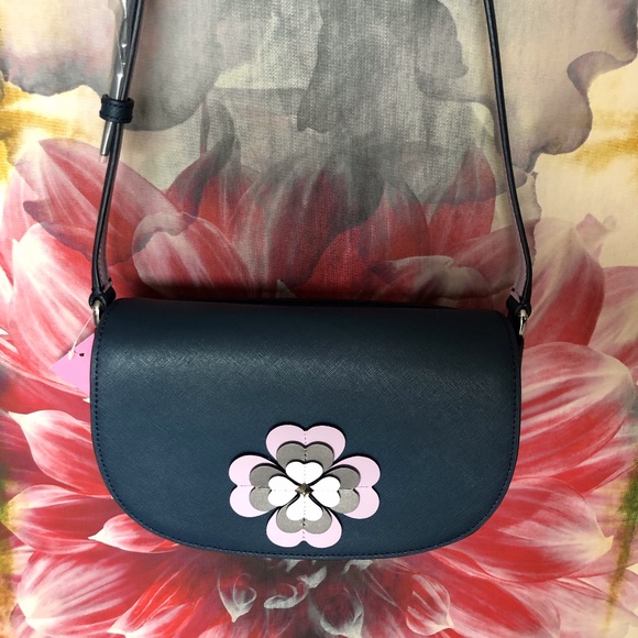 kate spade reiley spade leather embellished bag - Picture 3 of 10